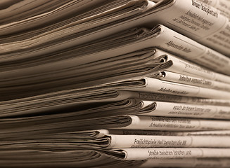 Image showing lots of newspapers