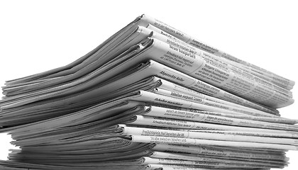 Image showing lots of newspapers