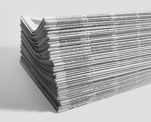 Image showing lots of newspapers