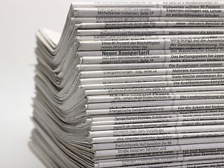 Image showing lots of newspapers