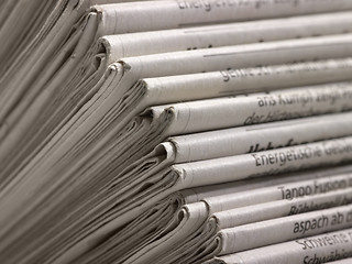 Image showing lots of newspapers