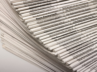 Image showing lots of newspapers