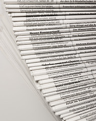 Image showing lots of newspapers