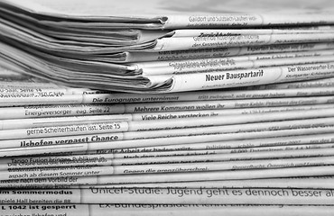 Image showing lots of newspapers