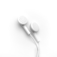 Image showing White headphones