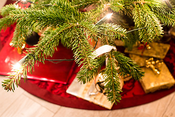 Image showing Presents under the christmas tree