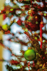 Image showing christmas tree ornaments and decorations