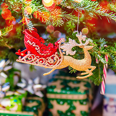 Image showing christmas tree ornaments and decorations