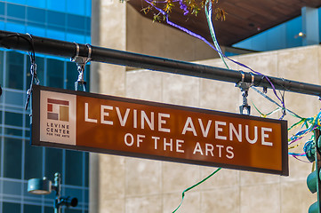 Image showing levine avenue of the arts street sign