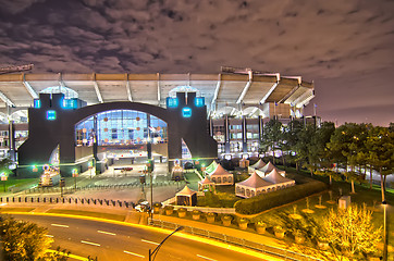 Image showing Charlotte dECEMBER 21, 2013. The Bank of America Stadium is home