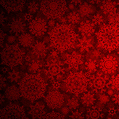 Image showing Deep red christmas texture pattern. EPS 10