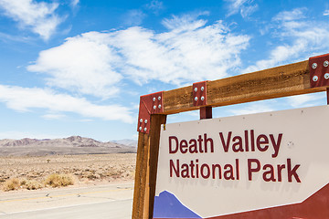 Image showing Death Valley Entrance