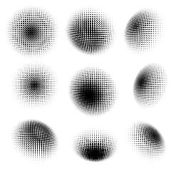 Image showing Abstract halftone circle design. EPS 10