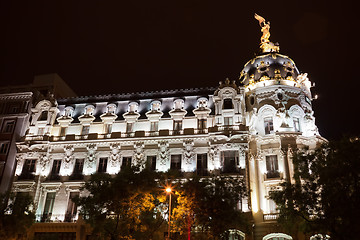 Image showing Gran Via in Madrid