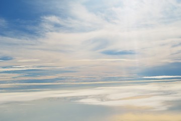 Image showing clouds on sunset