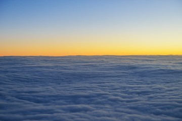 Image showing clouds on sunset