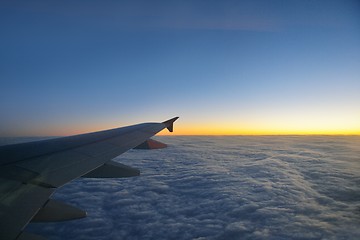 Image showing clouds on sunset