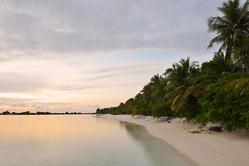 Image showing tropical water home villas