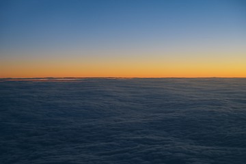 Image showing clouds on sunset