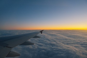 Image showing clouds on sunset