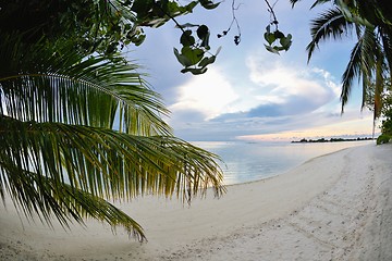 Image showing tropical water home villas