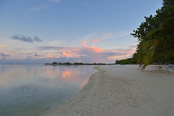 Image showing tropical water home villas