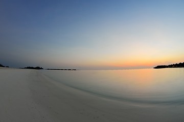 Image showing tropical water home villas