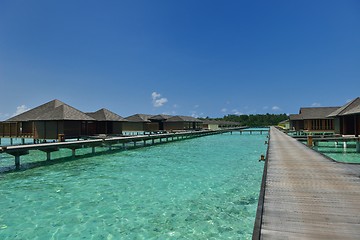 Image showing tropical water home villas