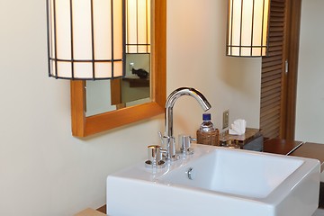 Image showing Luxury modern bathroom