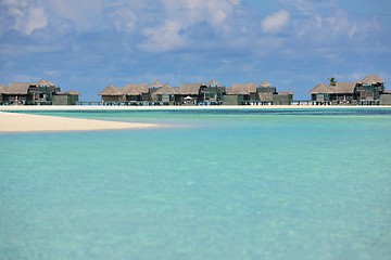 Image showing tropical water home villas