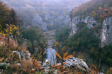 Image showing Emen Canyon near Veliko Tarnovo in the Late Fall