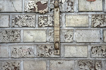 Image showing White brick wall