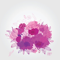 Image showing Decorative floral background.