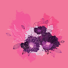 Image showing Decorative floral background.