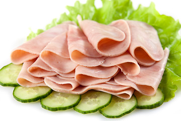 Image showing sausage slices