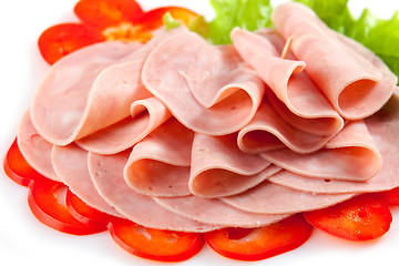 Image showing sausage slices