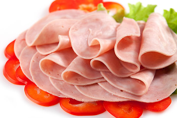 Image showing sausage slices