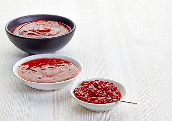 Image showing various sauces