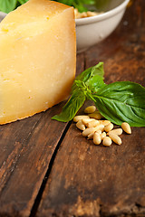 Image showing Italian basil pesto ingredients