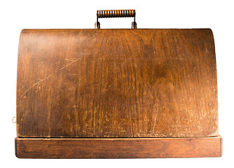 Image showing Wooden suitcase