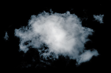Image showing Black isolated clouds