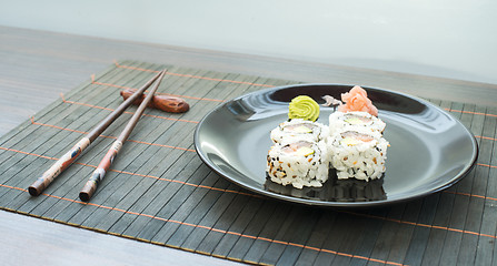 Image showing Plate of sushi