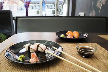 Image showing Plate of sushi