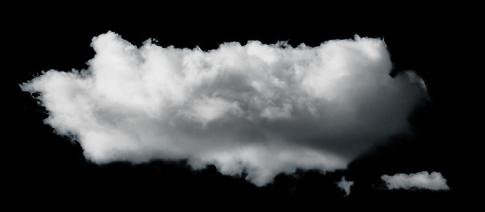 Image showing Black isolated clouds