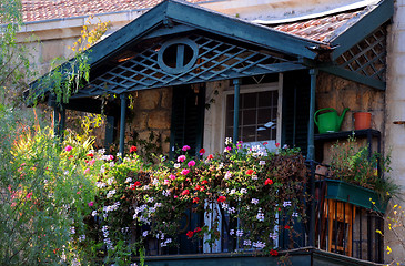 Image showing Flowers in the Balcony