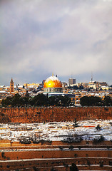 Image showing Overview of Old City in Jerusalem, Israel