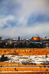 Image showing Overview of Old City in Jerusalem, Israel