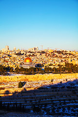 Image showing Overview of Old City in Jerusalem, Israel