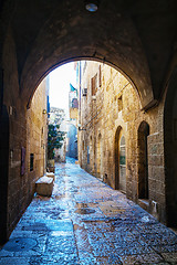 Image showing Narrow street in Old City of Jerusalem