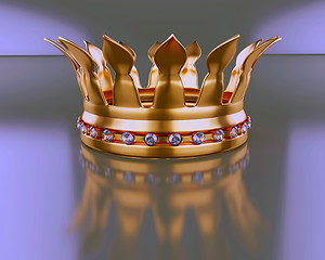 Image showing crown with diamond